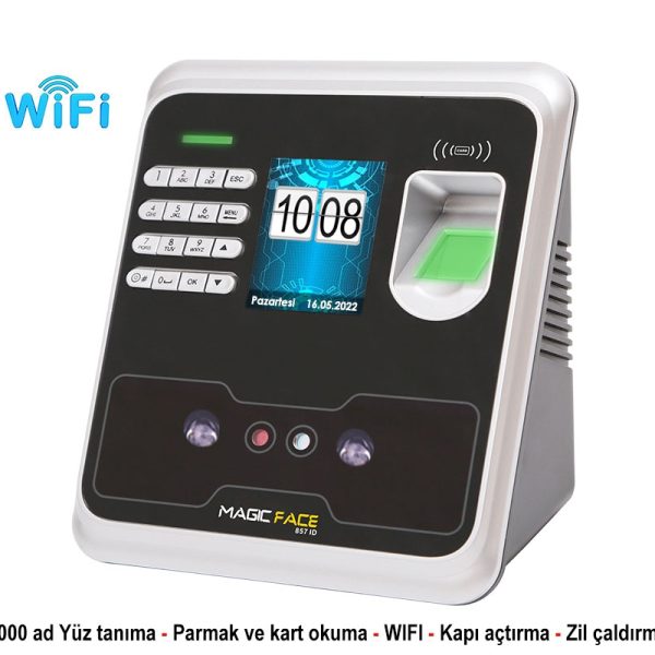 MAGIC FACE MF 857 ID Yüz Tanıma Sistemi Wi-Fi Parmak İzi ve Kartlı PDKS