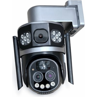 O-KAM 3033 4G Solar 10X Optik Zoom 2 Lens Güvenlik Kamerası