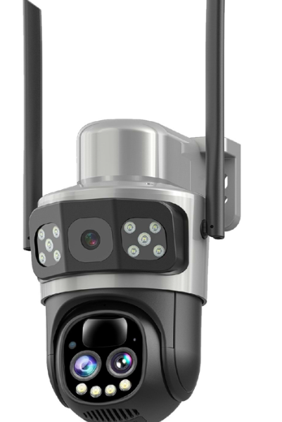 O-KAM 4035 6MP 2 Lens Wi-Fi Solar 10X Optik Zoom Güvenlik Kamerasıı