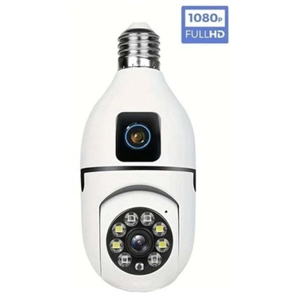 O-KAM 4046 2MP + 2MP Çift Lens Wi-Fi Akıllı Ampul PTZ Kamera