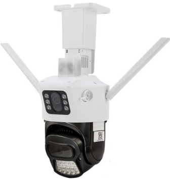 O-KAM 6015 6MP 2 Lens Çakarlı Wi-Fi PTZ Güvenlik Kamerası