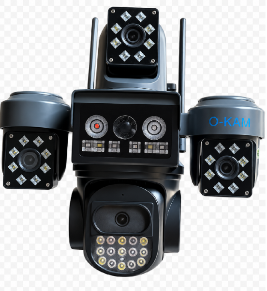 O-KAM OK-205PLUSW 12MP 4 Lens Wi-Fi Çakarlı Güvenlik Kamerası