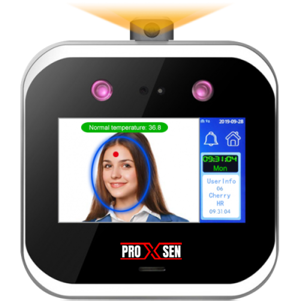 Proxsen PS-05T Ateş Ölçerli Yüz Tanıma Terminali PDKS