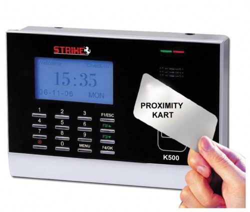 STRIKE K 500 Proximity PDKS Personel Devam Kontrol Cihazı Kartlı Personel Takip Sistemi